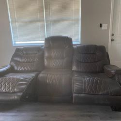 Italian Dual Recliner Couch
