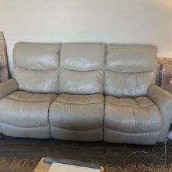 Reclining Leather Couch