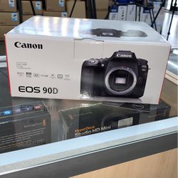 Canon EOS 90D DSLR 32MP Camera Body. **Finance Or Pay In Full**