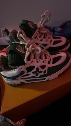 Green Louis Vuitton skates