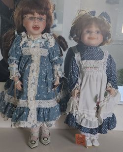 Two Porcelain Dolls