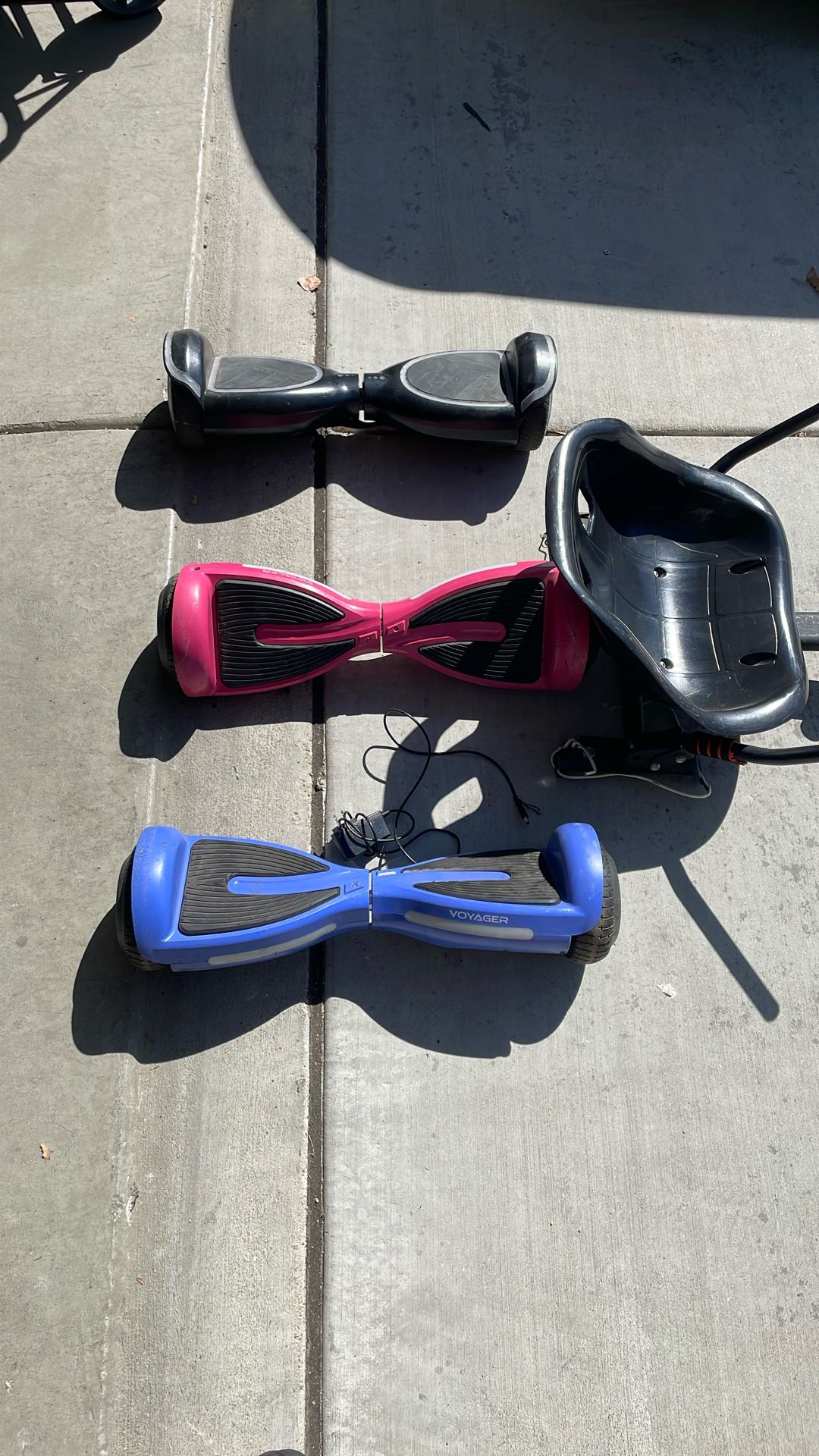 3 Hover Boards & Hover Seat