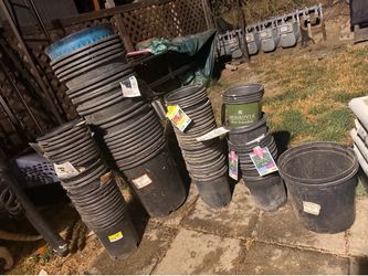 Plastic planters