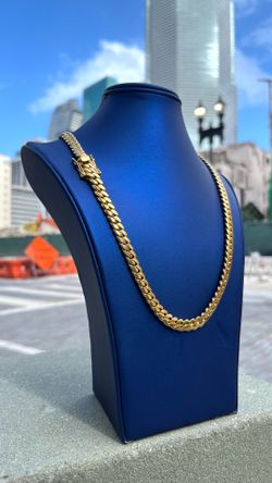 Handmade Miami Cuban Link Chain 8MM 22” 🏆 14K Gold Over .950 Silver ⛓️
