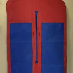 Kid's Red Blue Hanging Garment Bag Clothes Shoes Suit Accessories Organizer