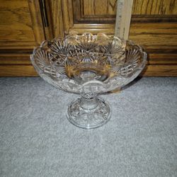 Vintage McKee & Bros. Footed Compote, Pilgrim