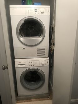 Bosch Axxis stackable washer and dryer