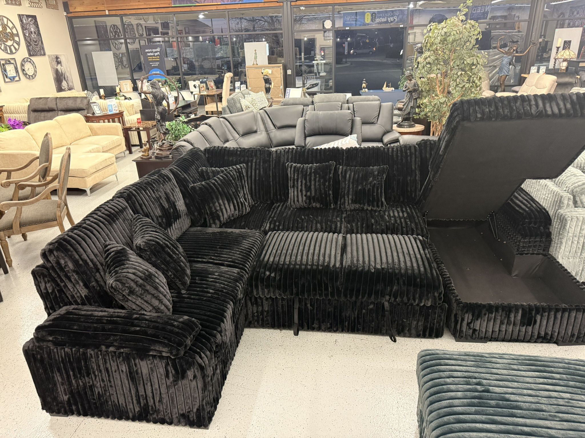 Sofa, Sectional Chair, Recliner, Couch, Furniture, Tv Stand Area, Red Carpet, Coffee Table