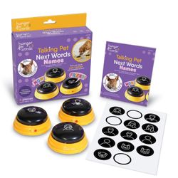 NEW IN BOX -  Talking Pet Next Words Names - 3 Piece Set of Recordable Speech Buttons for Dog Training, Dog Buttons for Communication 
