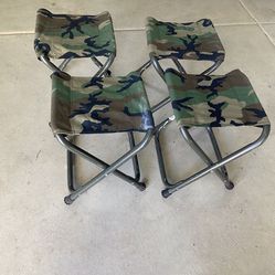 4- (Portable, Folding, Side Pocket)chairs 