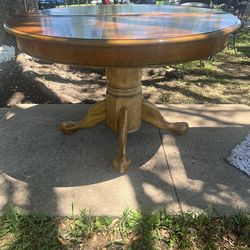 Solid wood table
