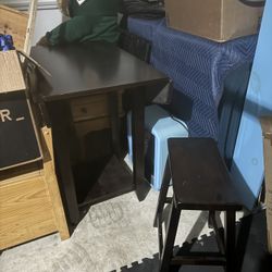 Bar Table With 1 Stool 