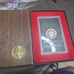 1971-S Silver Eisenhower Dollar Proof in Govt. Brown Box 