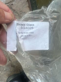 Tractor Shield glass flat rear window