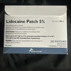 Lidocaine 5%  Patches 30count 