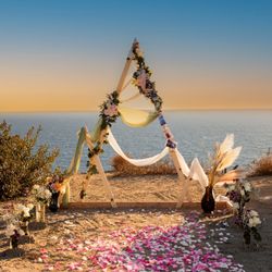 wood wedding arch