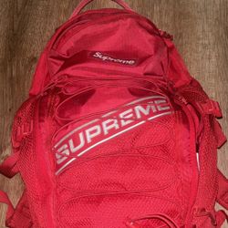 Red Supreme Book Bag