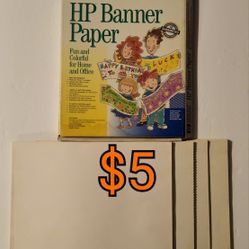 Banner paper $5
Make Your Own Banners 