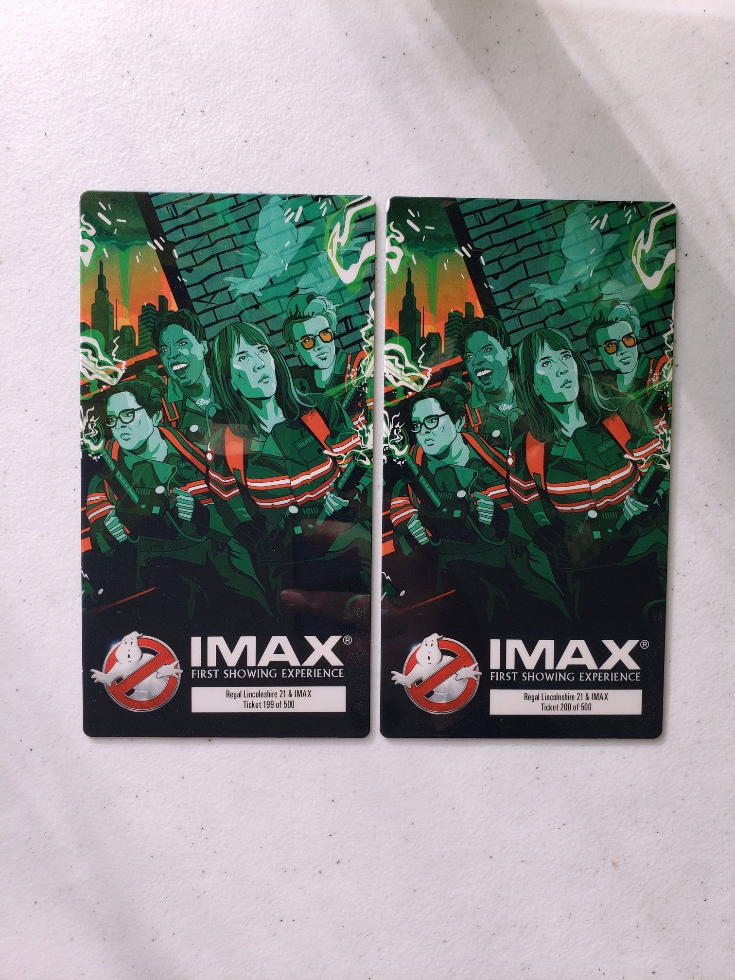 Ghostbusters Collectible Ticket IMAX Official Movie Merchandise Regal