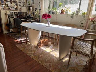 Cb2 Cement Dining Table