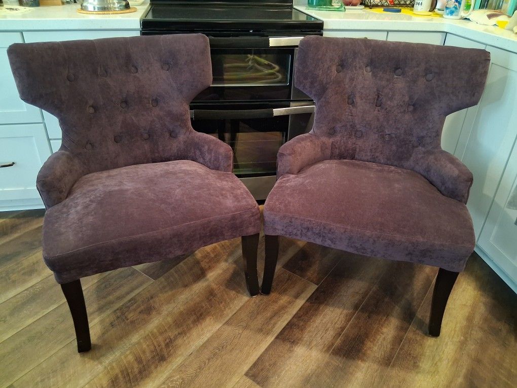 Pair Of Purple Chairs