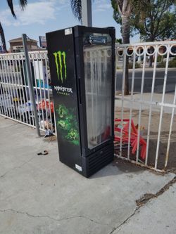 Monster energy drink commercial fridge