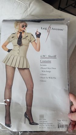 Sexy Sheriff Costume - Leg Avenue 4-pc (Small)