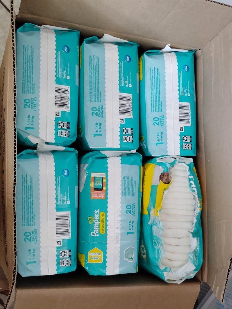 12 Packs Of 20 Diapers Size 1 For 160!!!!