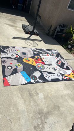 Game controller carpet rug