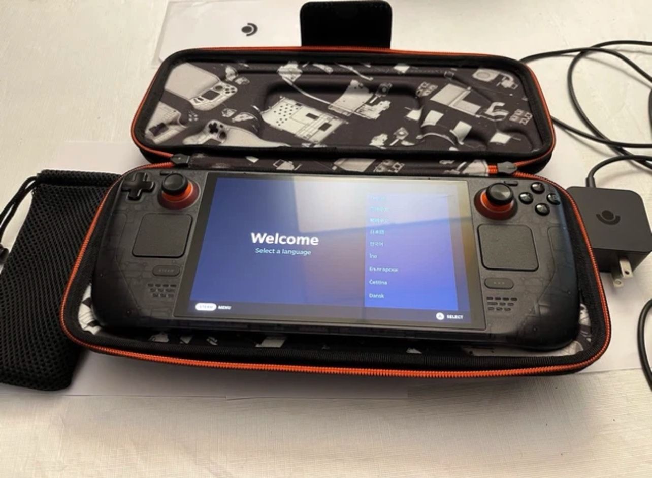 Steam Deck Limited Edition Transparent OLED 1TB With Original Case And Charger