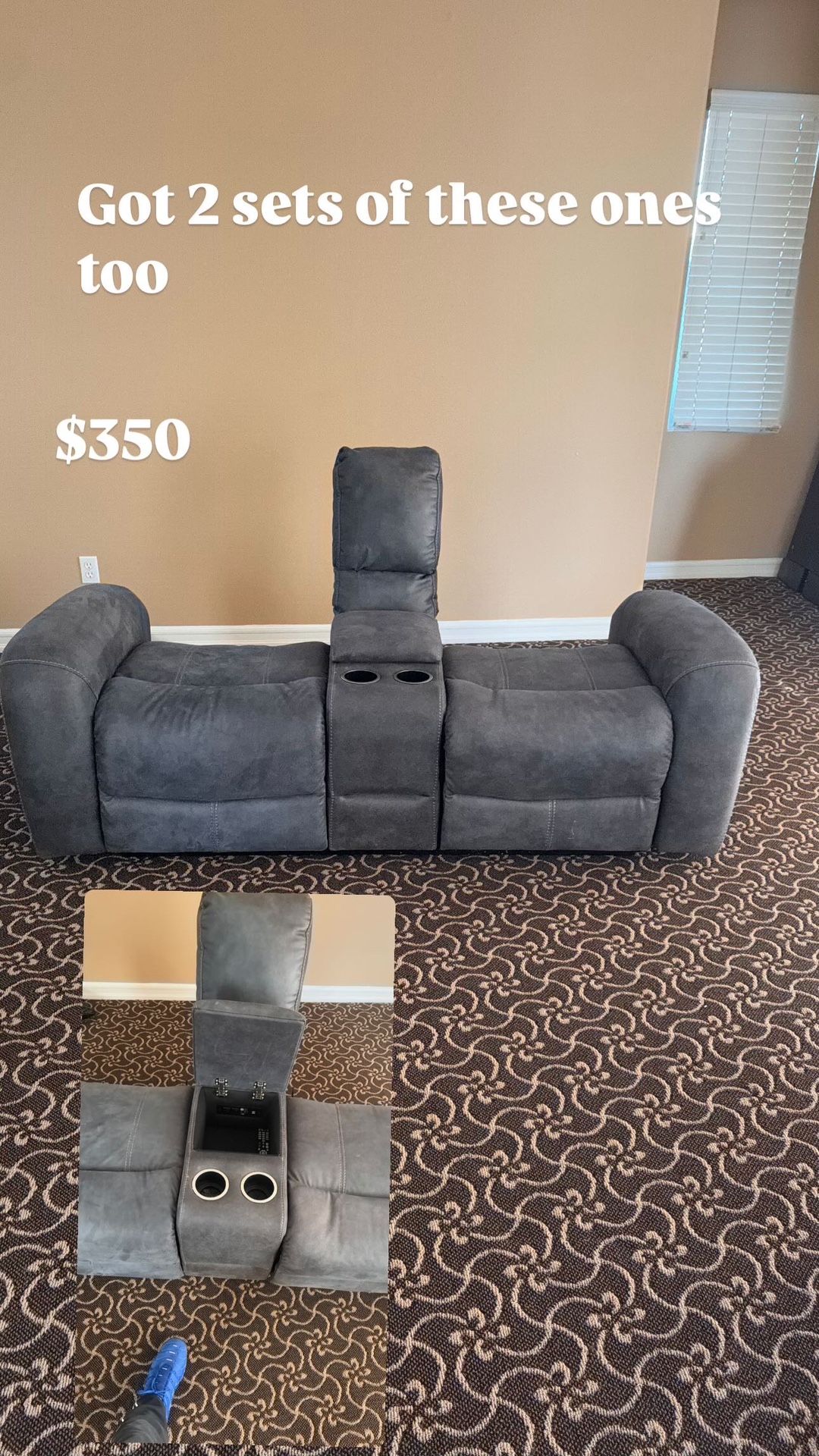 Electrical Reclining Seats w Storage