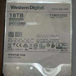 Western Digital (18TB, 3.5” 7200 RPM) SATA HDD - WD180EDGZ 
