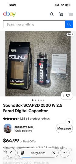 Soundbox capacitor