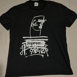 Unisex Supreme x Jean Paul Gaultier Box Logo Black Tee