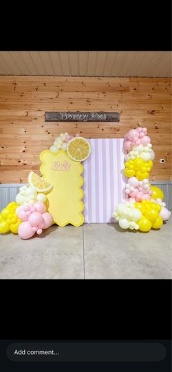Backdrops, balloon decoration party supplies