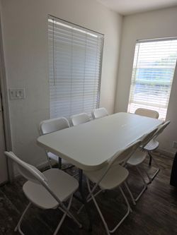 Tables and chair for your parties.