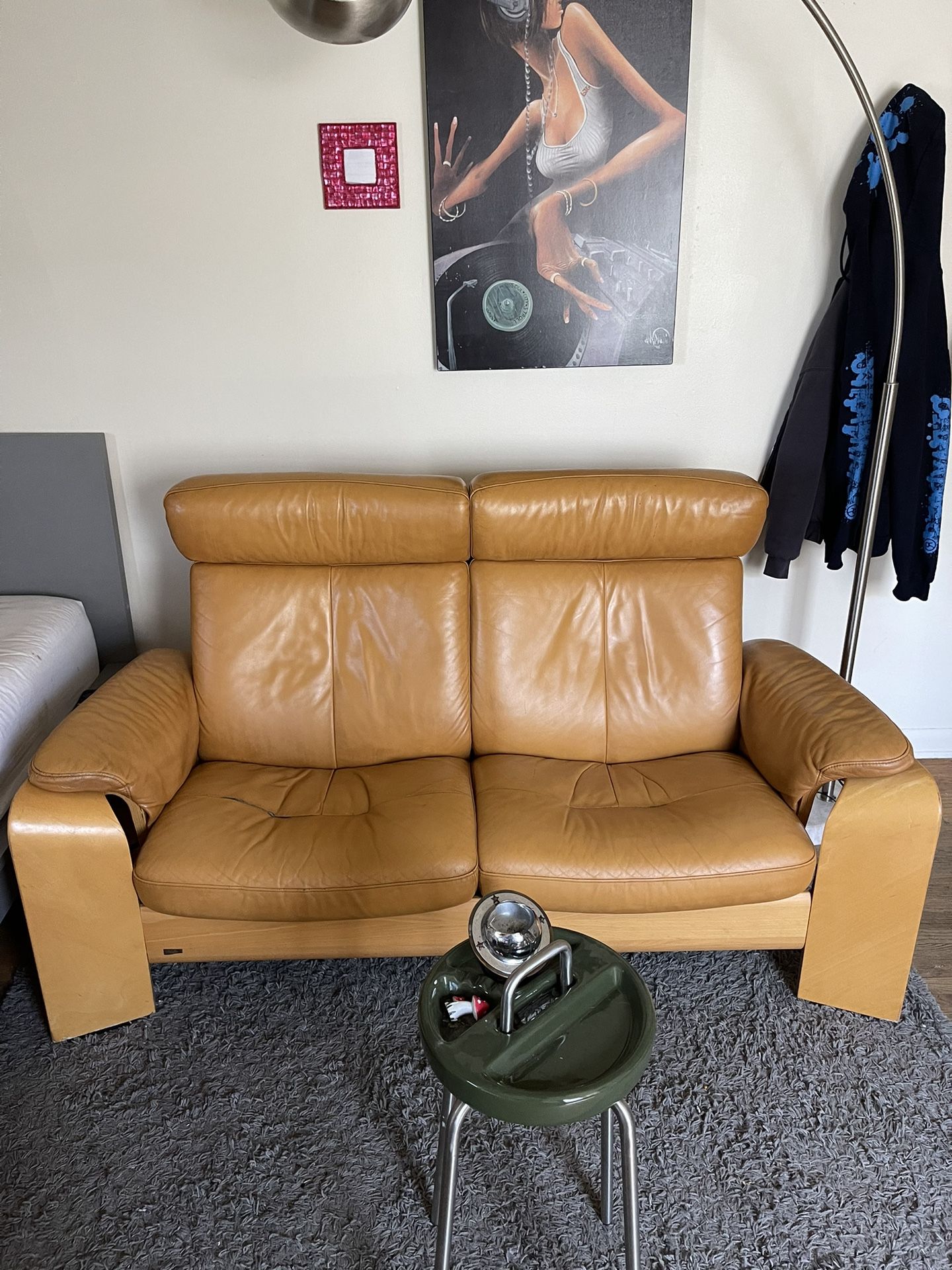 Vintage Norwegian Reclining Loveseat