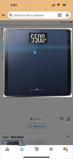 550lb Bathroom Digital Scale for Body Weight with Ultra-Wide Platform and Large LCD Display