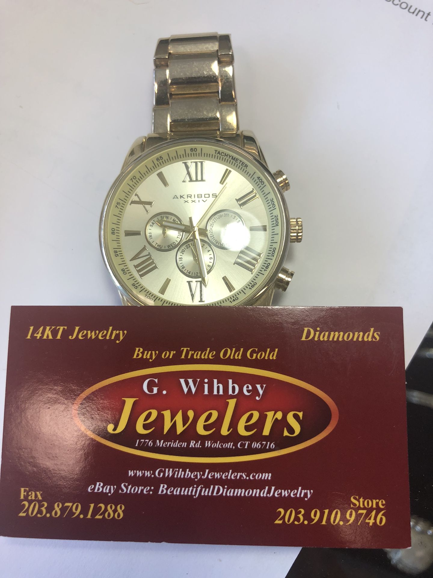 Akribos” Quartz” Timepiece