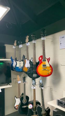 Acoustic and electric guitar