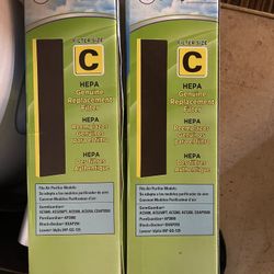 C Style Hepa Air Purifier Filters 2 Pack Brand New! Germ Gaurdian.