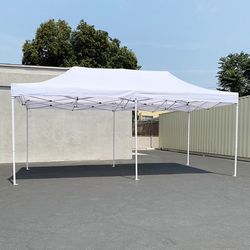 Brand New $165 Heavy Duty 10x20 FT Ez Pop Up Canopy Outdoor Party Tent Instant Shades w/ Carry Bag 