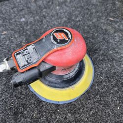 SNAP ON 6" ORBITAL SANDER, 3/16 Pattern PSA Pad Yellow 