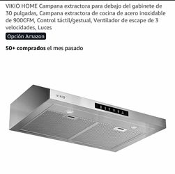Campana extractora de acero