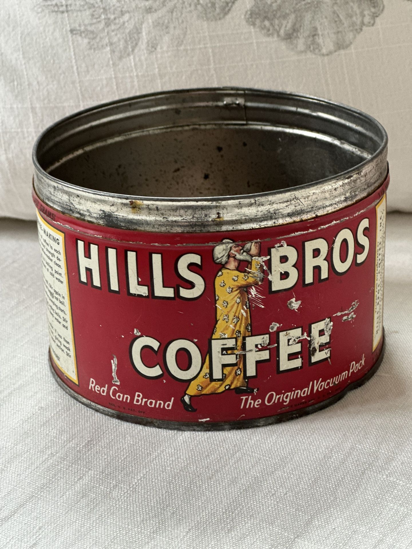 Hills Bros Vintage Coffee Can 