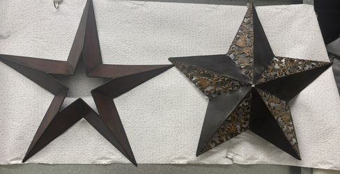 Set Of Metal Decorative Stars 