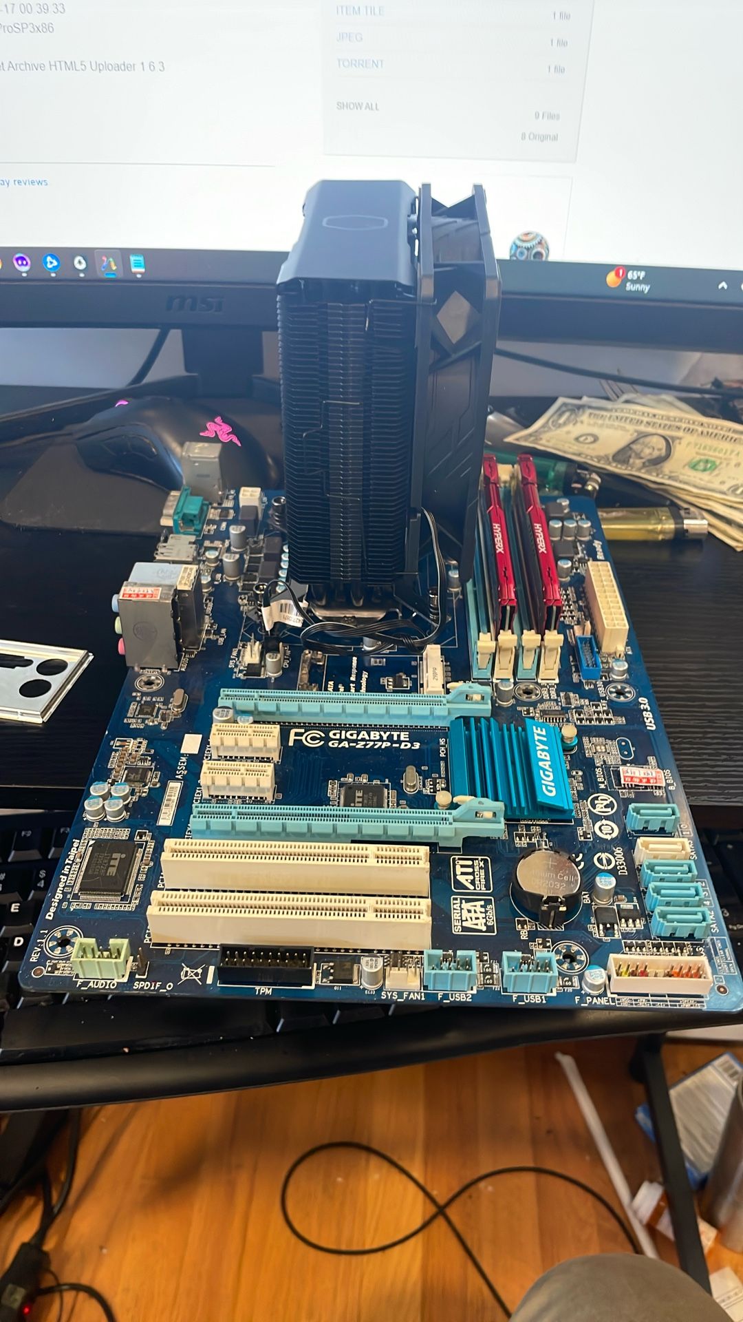 Motherboard, CPU, Ram Combo