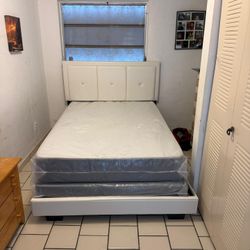 Full   Size Bed Frame With Mattress All New Furniture And Free Delivery Free Installation 