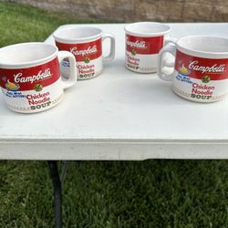 4 Campbells Soup Mugs $10 For All