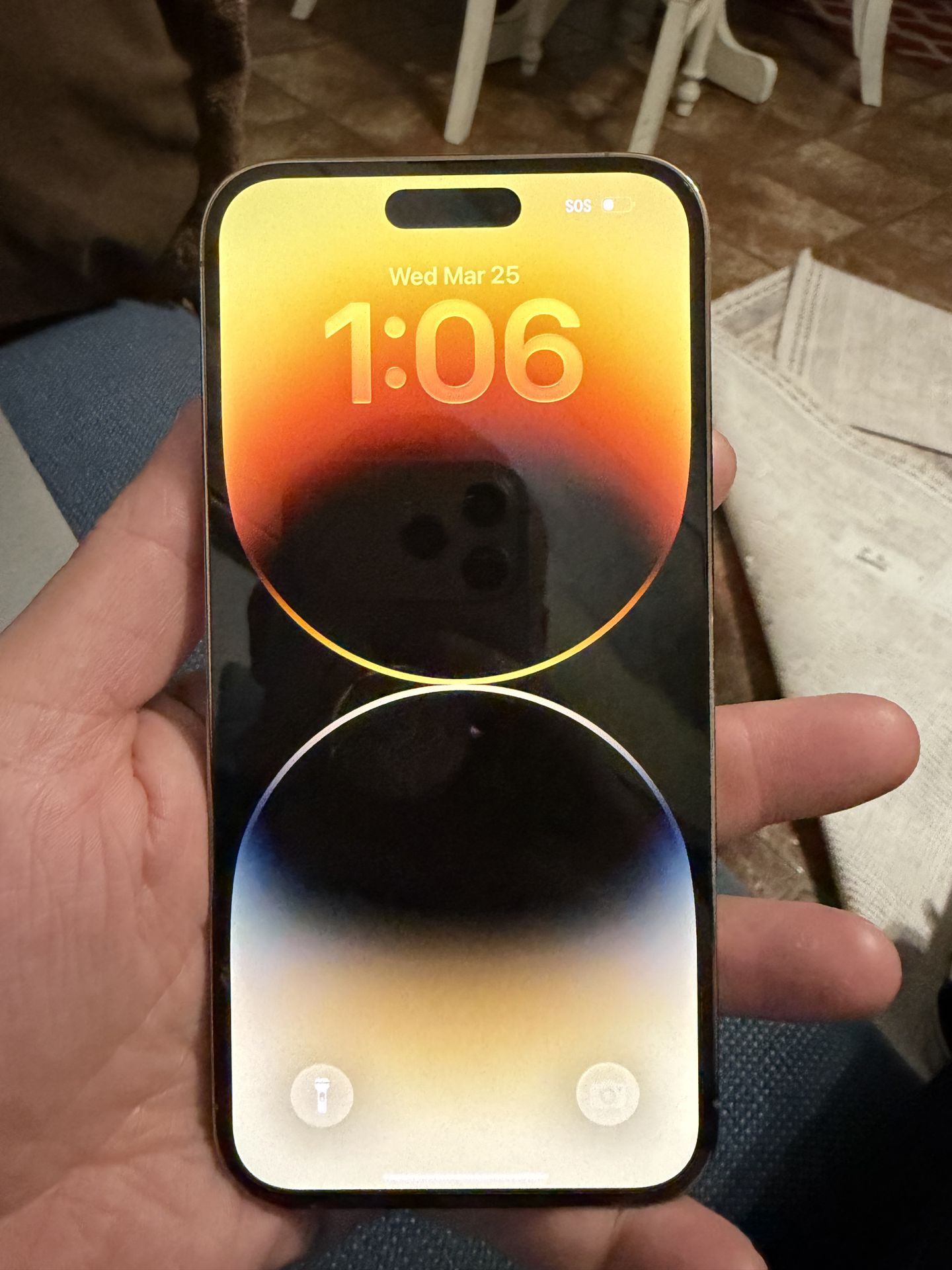 中古 美品】 iPhone 14 Pro ゴールド 256GB SIMフリー バッテリー新品 